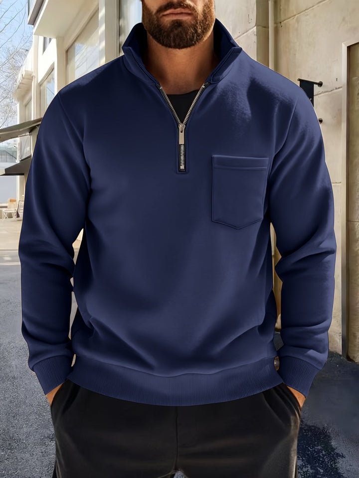 Nistor - Yarım Fermuarlı Uzun Kollu Gömlek