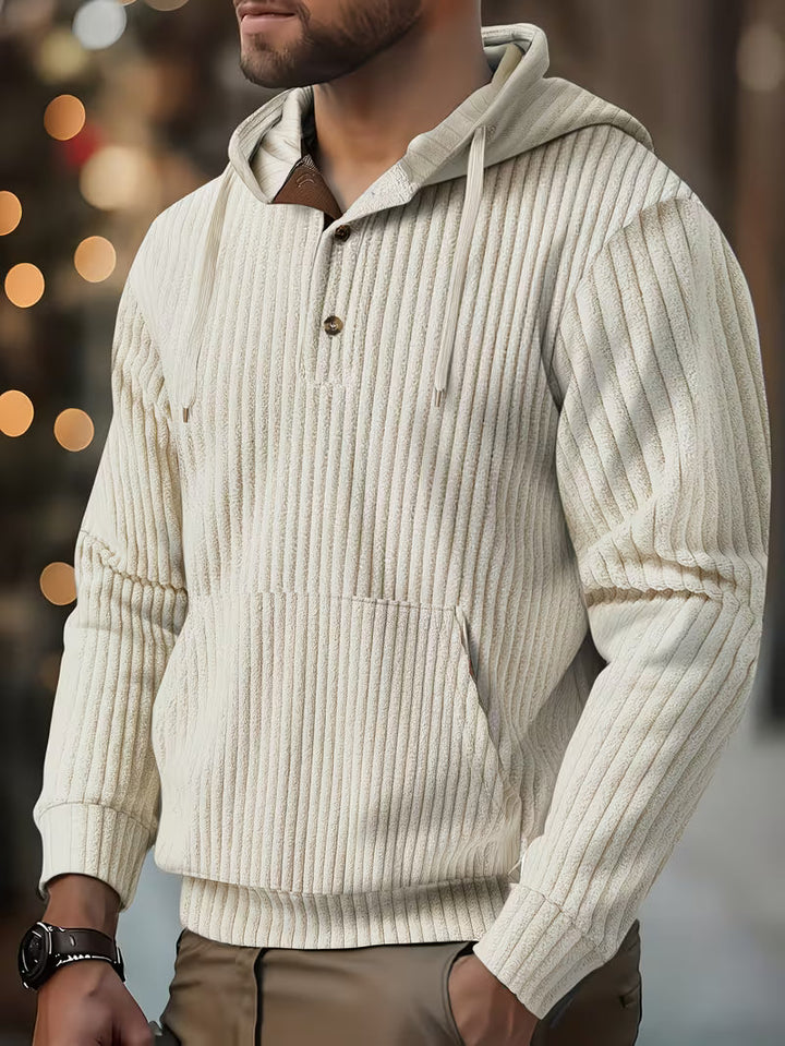 Colman - Zarif Dokulu Kapüşonlu Sweatshirt