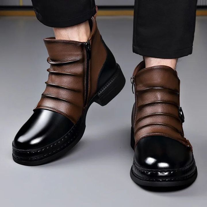 Zamran - Vintage Deri Ayak Bileği Botları