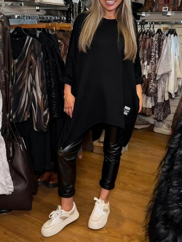 Aldona - Asimetrik Üst ve Düz Pantolon