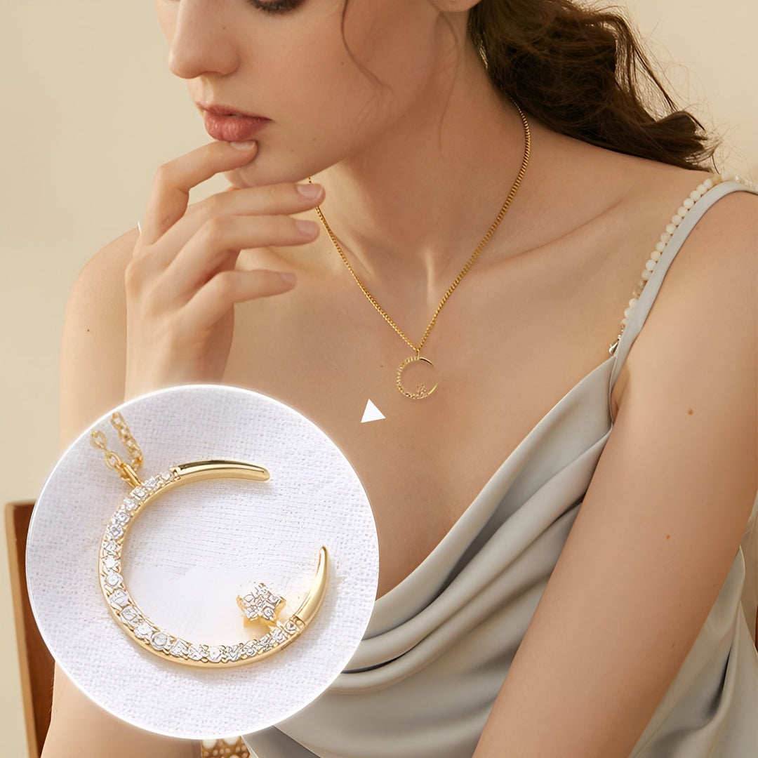 Yalessa - Ay Motifli Zarif Kolye
