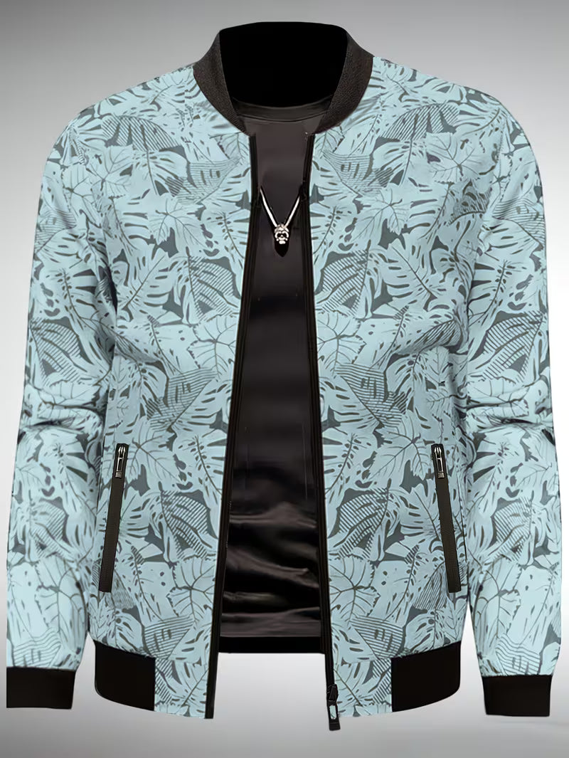 Dagan - Fermuarlı Rahat Uzun Kollu Spor Ceket