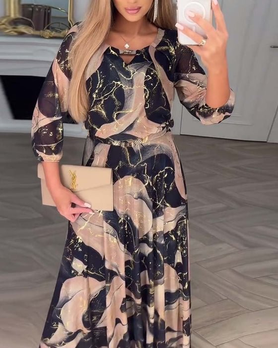 Eithne - Zarif Şifon Elbise