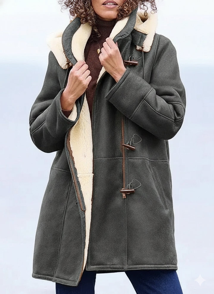 Zulika - Suni Süet Shearling Ceket