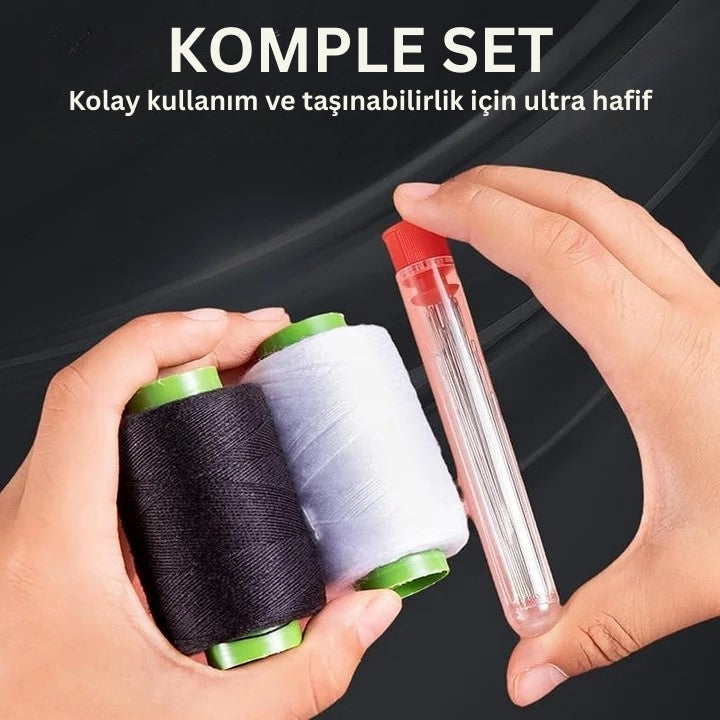 StitchPro - Büyük Gözlü Çelik Dikiş İğneleri Seti