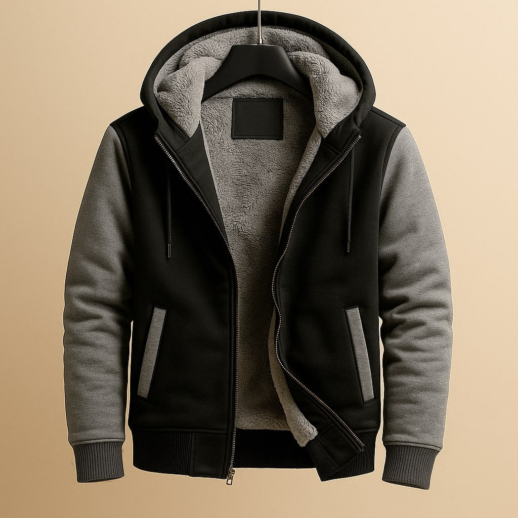 Roque - Yapısal Kapüşonlu Fermuarlı Ceket