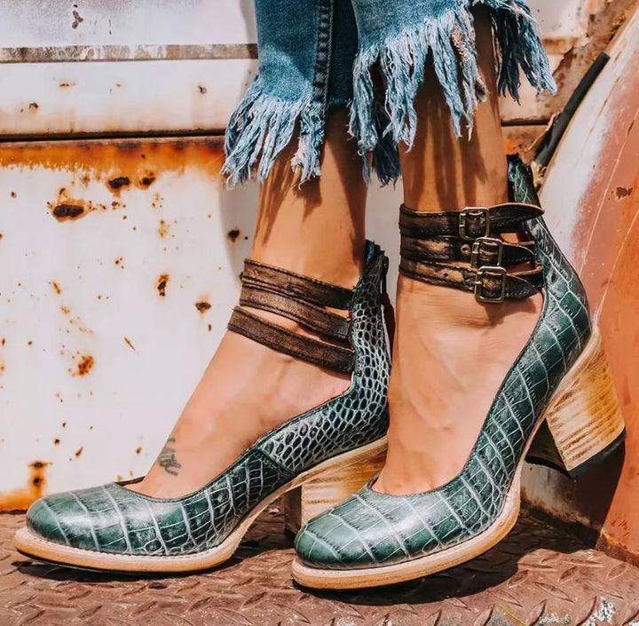 Steffie – Ahşap Yüksek Topuklu Ayakkabı