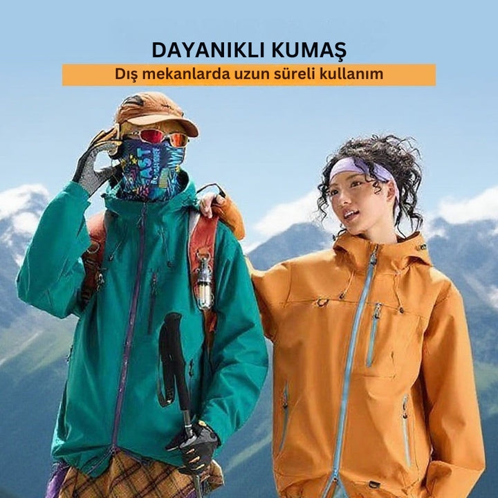 DriftEdge - Su Geçirmez Fermuarlı Yürüyüş Ceketi