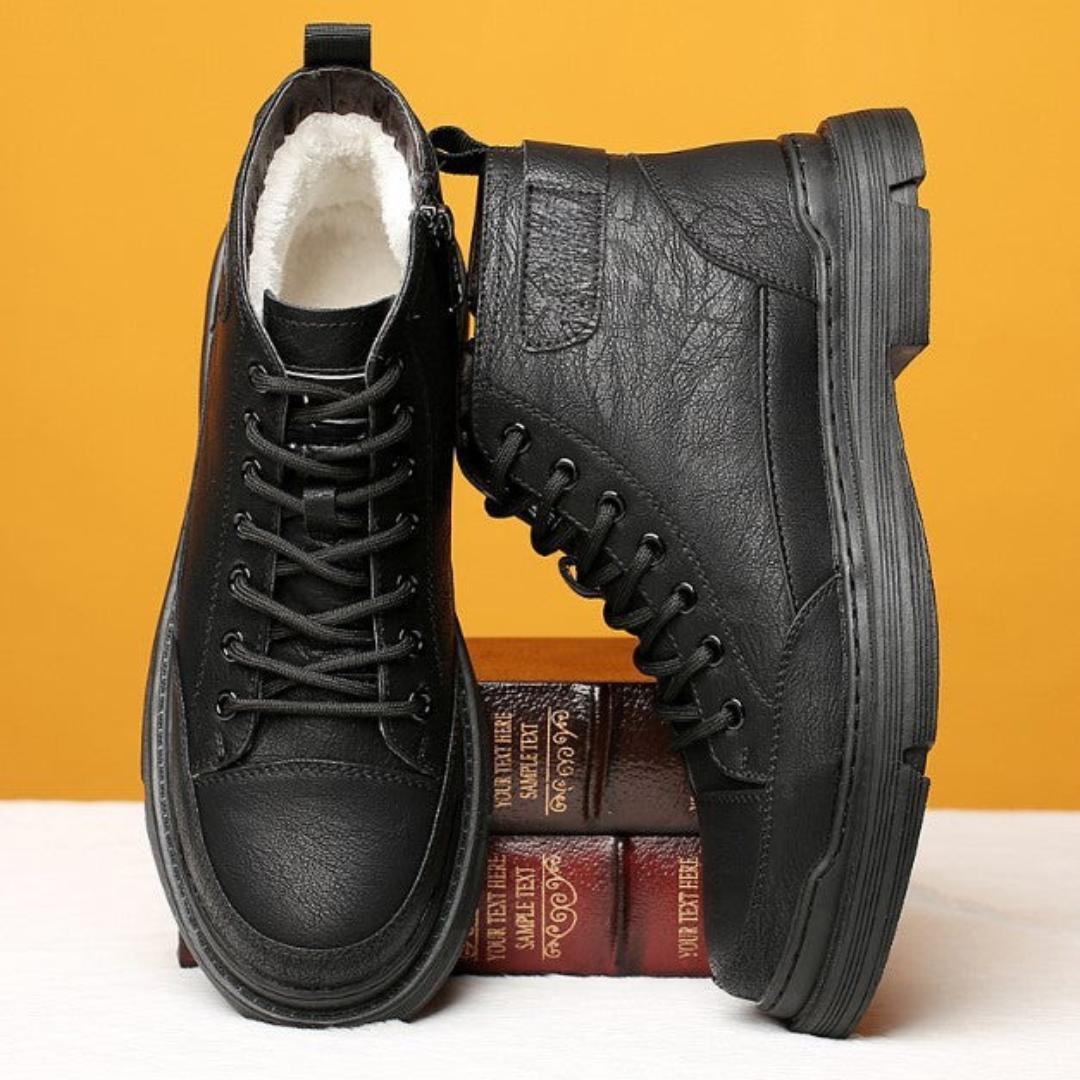 Patterson - Bağcıklı Deri Ayak Bileği Botları