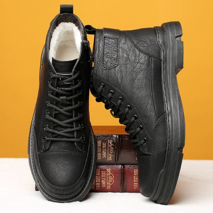 Patterson - Bağcıklı Deri Ayak Bileği Botları