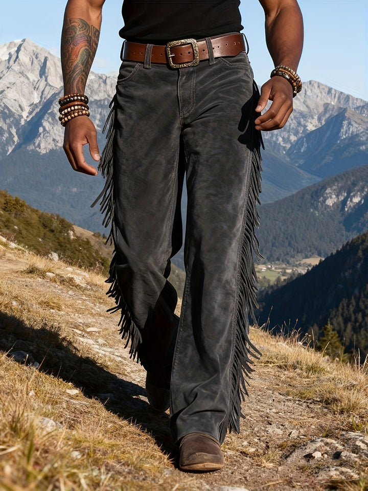 Altan - Günlük Retro Batı Fringe Pantolon