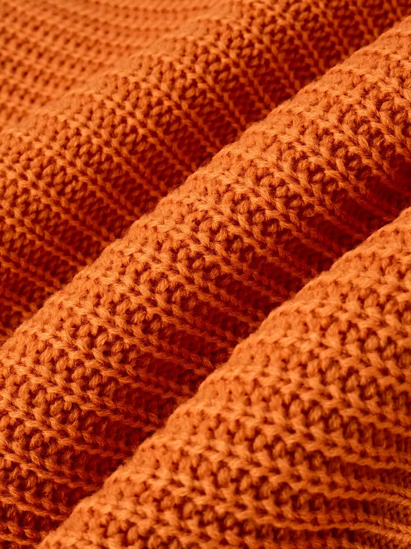 Agnetha - Büyük Düğmeli Örgü Kazak