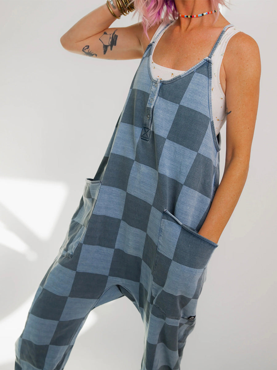 Arija - Aşırı Büyük Kareli Tulum