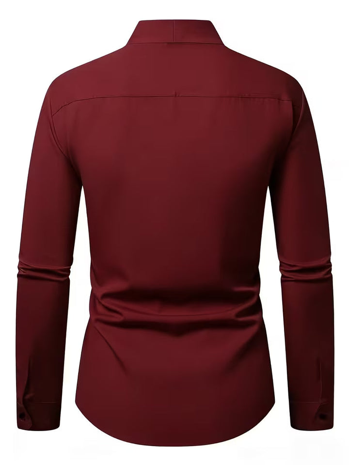 Abnar - Düğmeli Uzun Kollu Gömlek