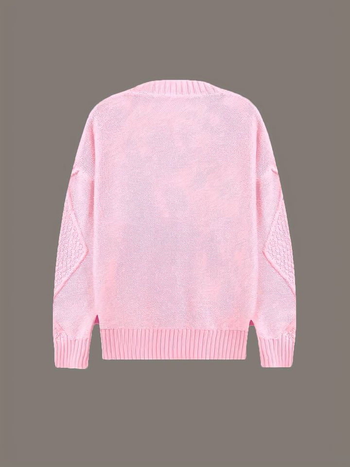 Tzvia - Günlük V Yaka Örgü Kazak