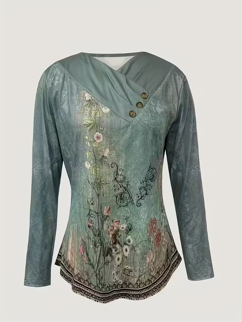 Dainora - Etnik Stil Tatar Desenli Mini Elbise