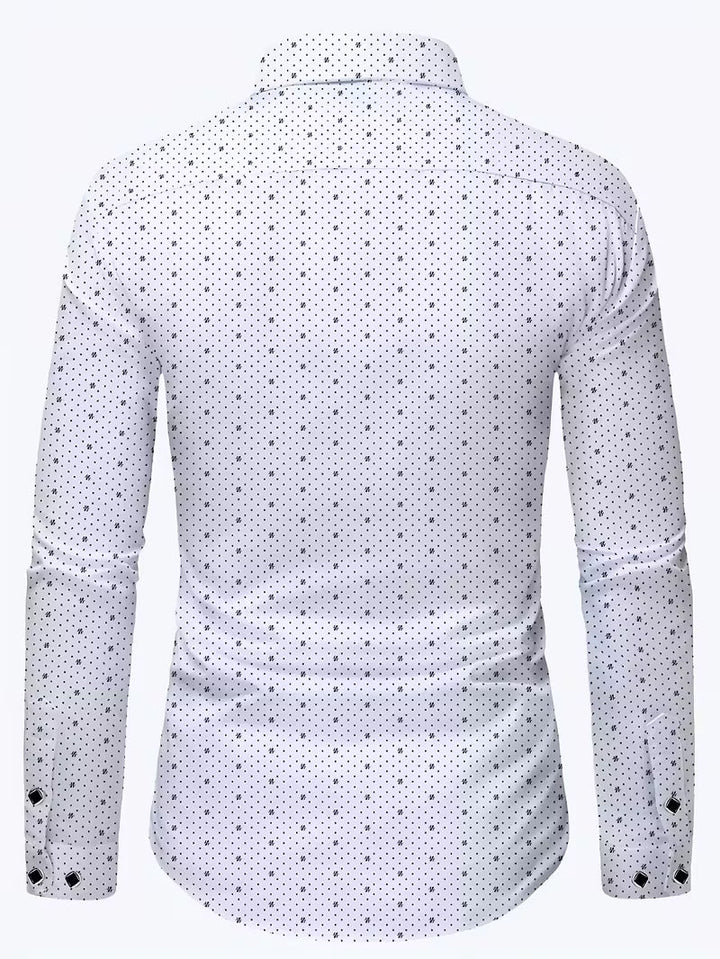 Spyros - Düğmeli Ön Uzun Kollu Gömlek