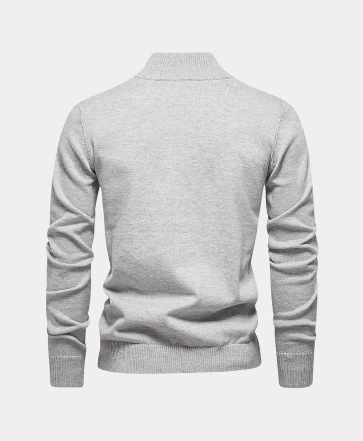 Stoyan - Yarım Fermuarlı Örgü Kazak