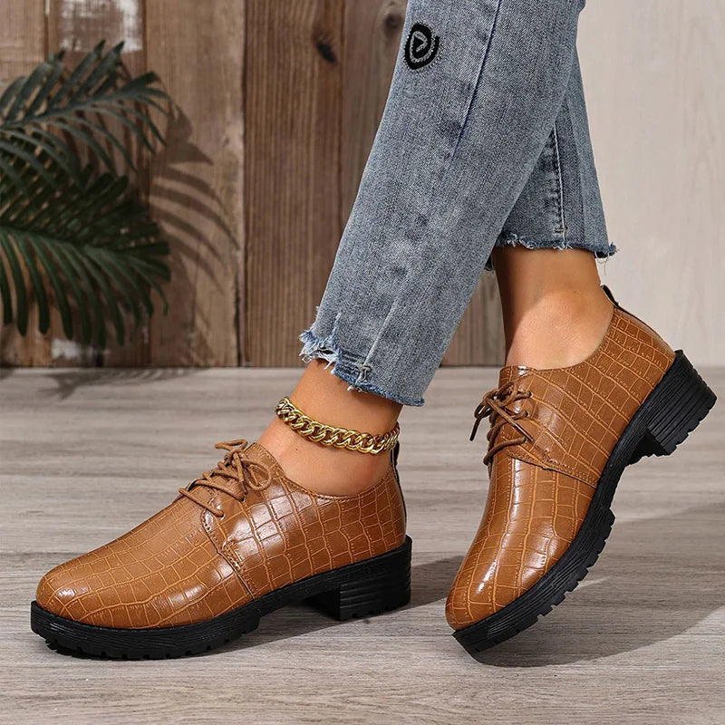 Niyra – Kalın Tabanlı Bağcıklı Derby Ayakkabı