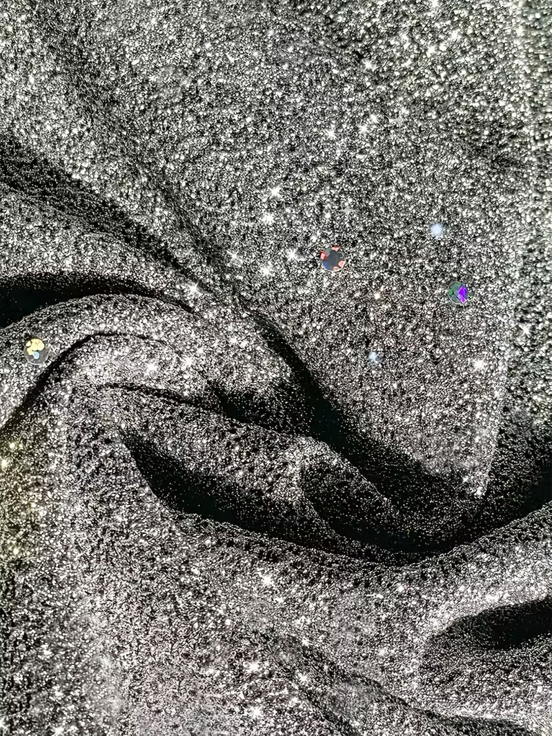 Eglantina - Yoğun Nakışlı Boncuklu Midi Elbise