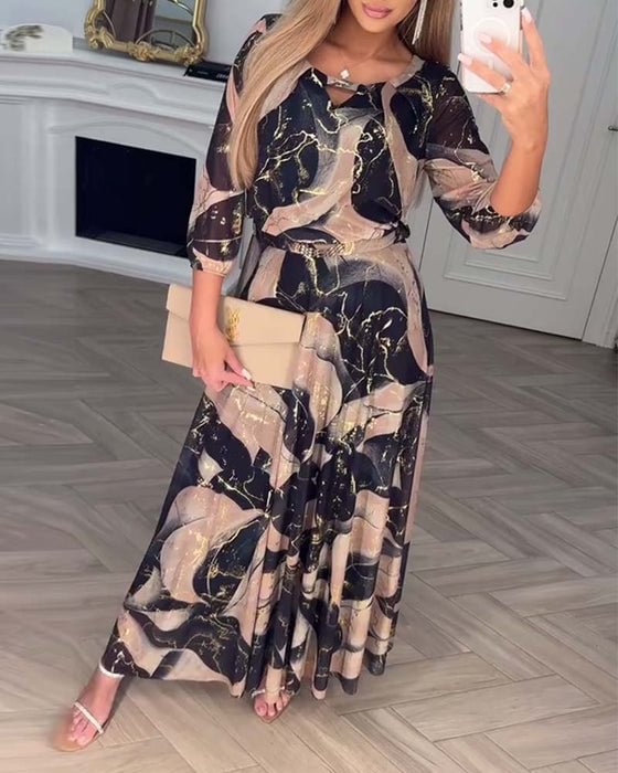 Eithne - Zarif Şifon Elbise