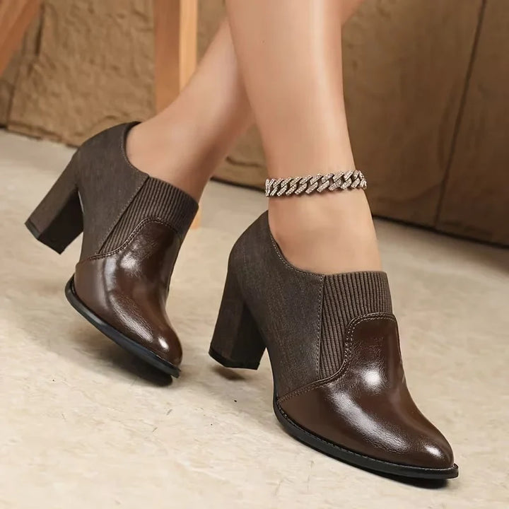 Shanika - Kalın Topuklu Süet Botlar