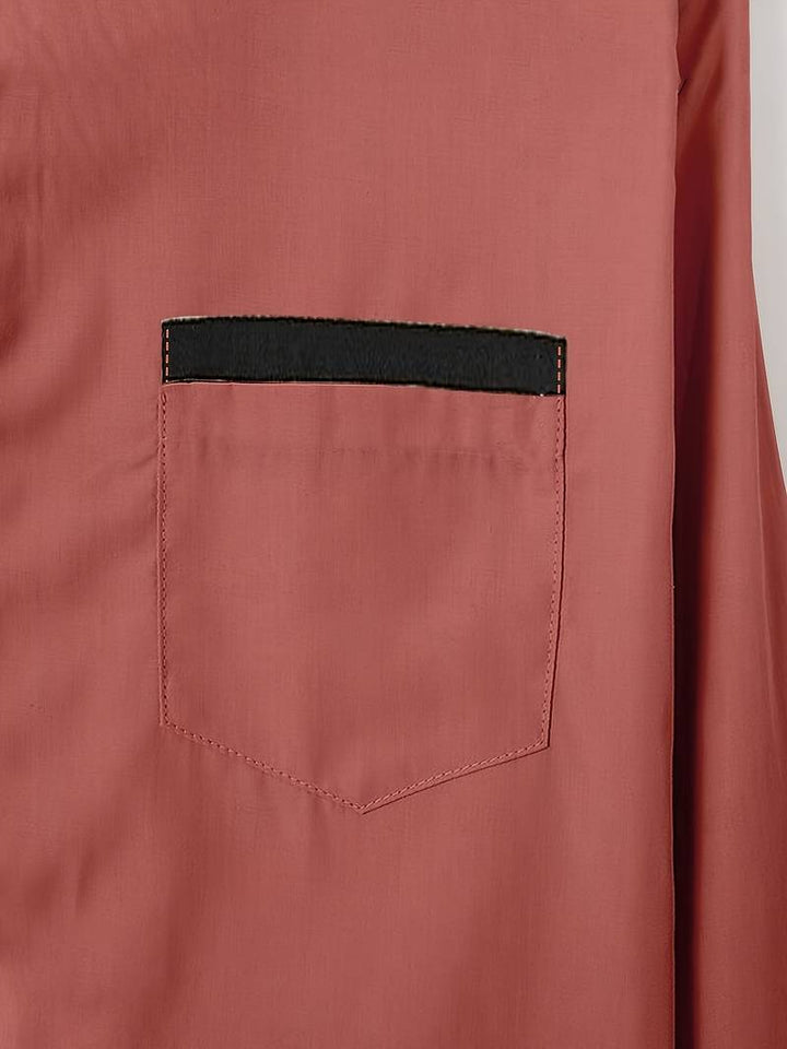 Shoval - Düğmeli Zarif Uzun Kollu Gömlek