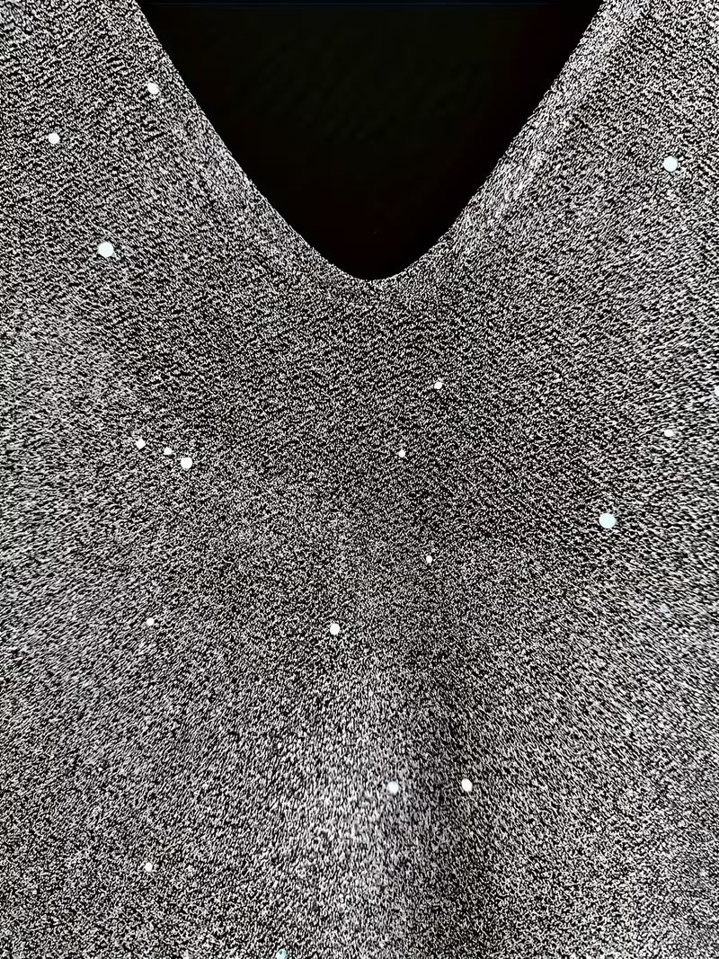 Eglantina - Yoğun Nakışlı Boncuklu Midi Elbise