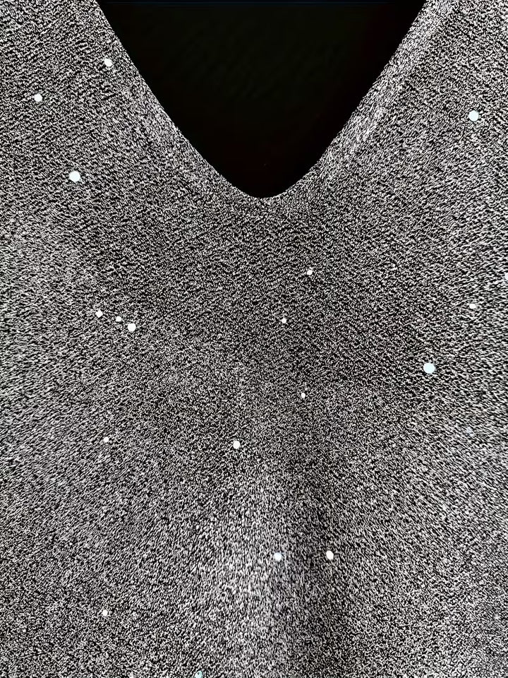 Eglantina - Yoğun Nakışlı Boncuklu Midi Elbise