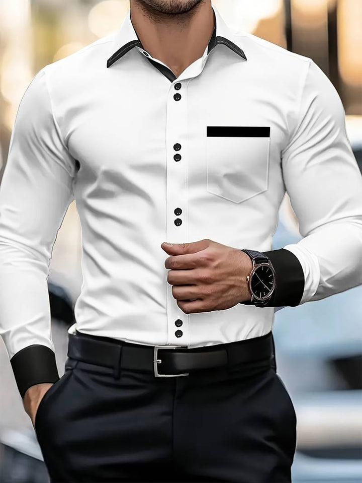 Shoval - Düğmeli Zarif Uzun Kollu Gömlek