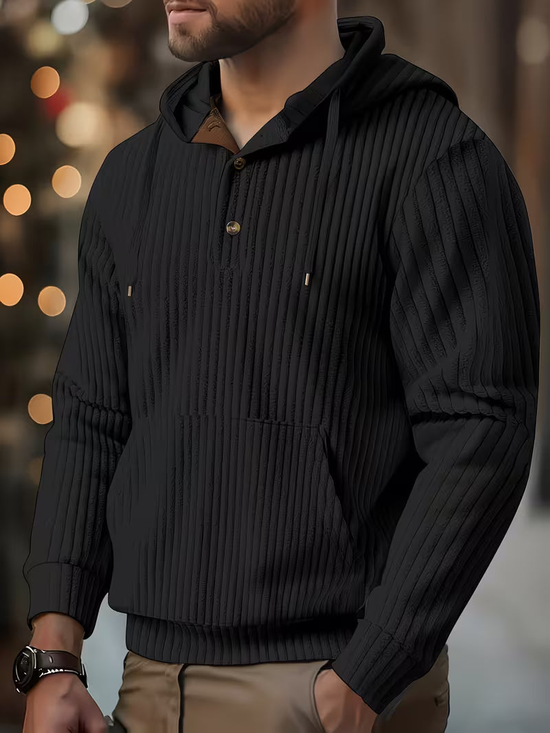 Colman - Zarif Dokulu Kapüşonlu Sweatshirt