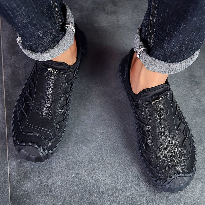 Razam - Kaymaz Tabanlı Deri Spor Ayakkabı