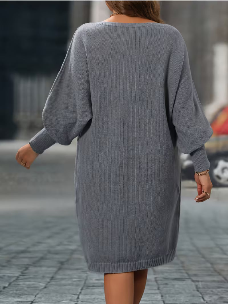 Enkeleida - Rhombus Geometrik Desenli Kışlık Elbise