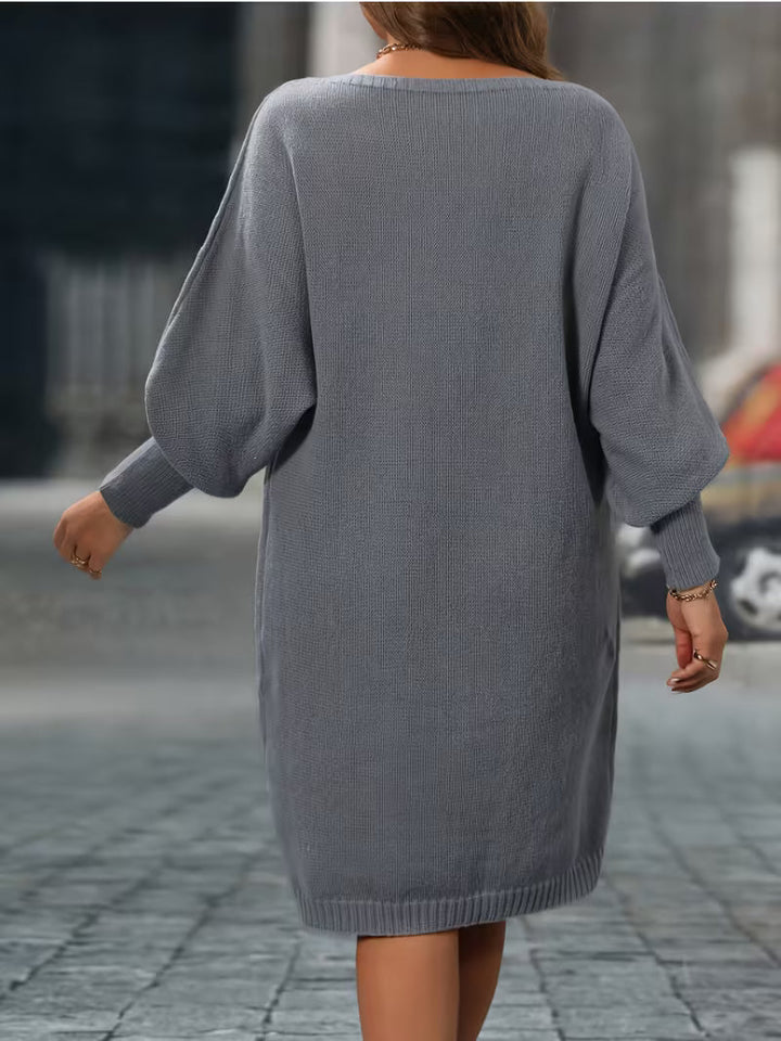 Enkeleida - Rhombus Geometrik Desenli Kışlık Elbise