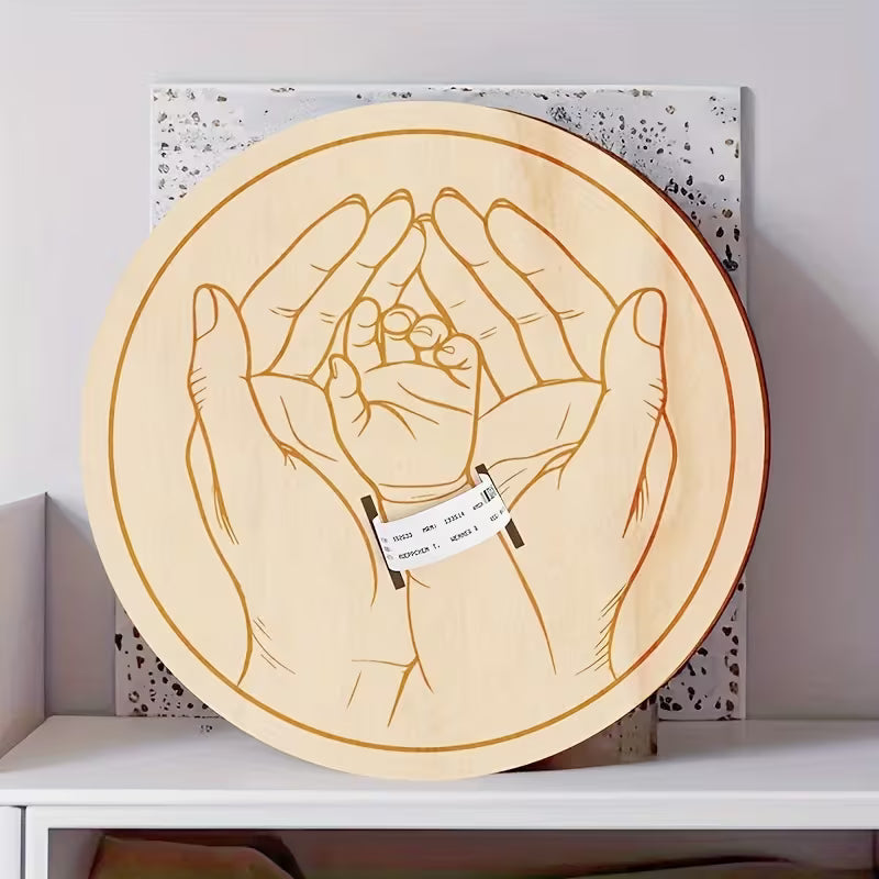 BirthMark - Ahşap Doğum Bileziği Plaketi