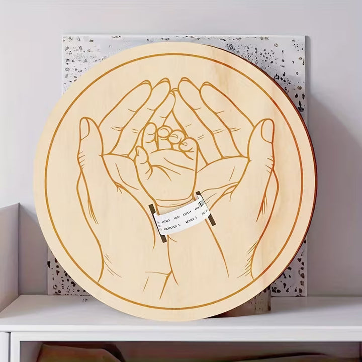 BirthMark - Ahşap Doğum Bileziği Plaketi