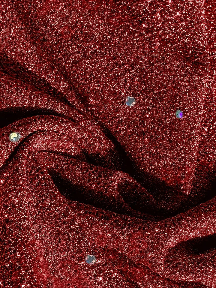 Eglantina - Yoğun Nakışlı Boncuklu Midi Elbise