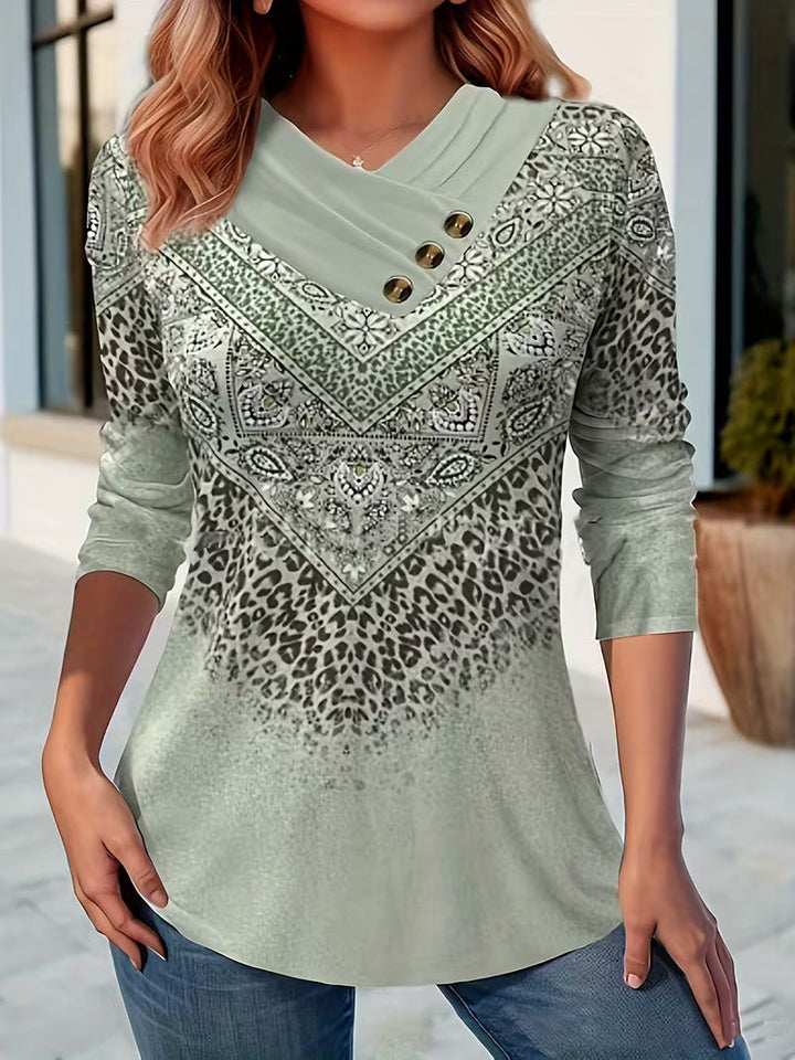 Dainora - Etnik Stil Tatar Desenli Mini Elbise