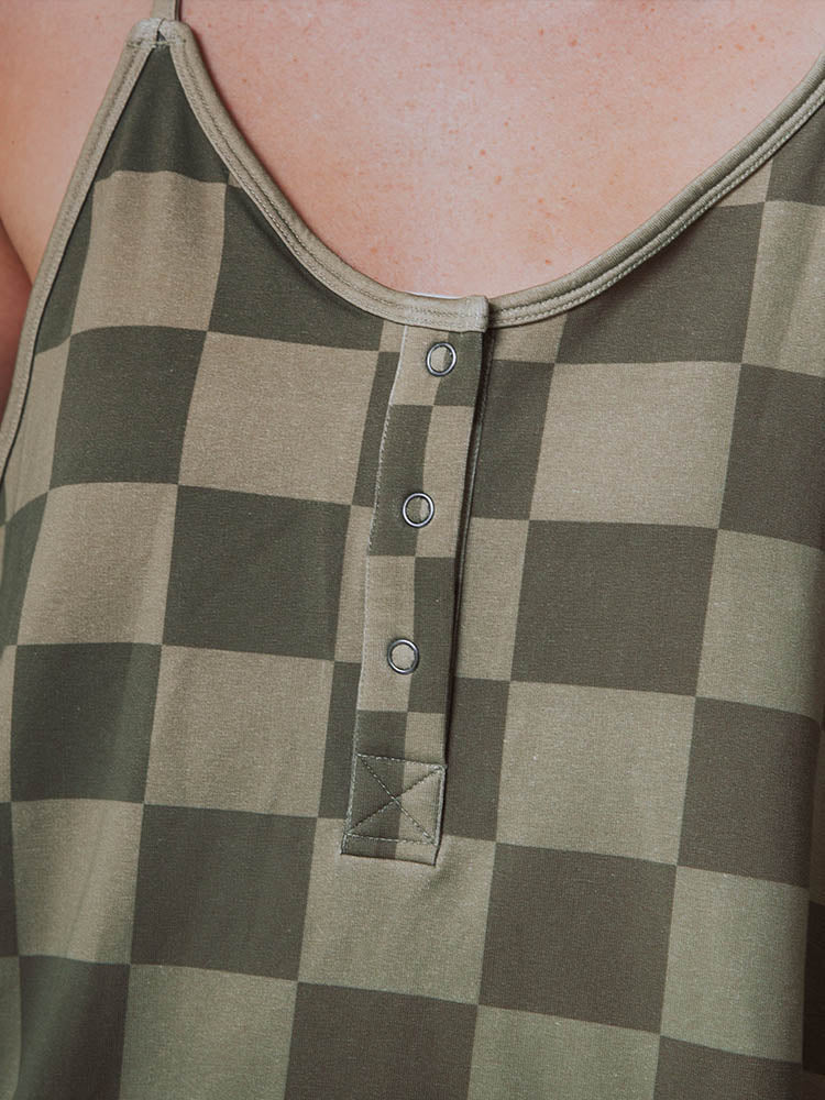 Arija - Aşırı Büyük Kareli Tulum