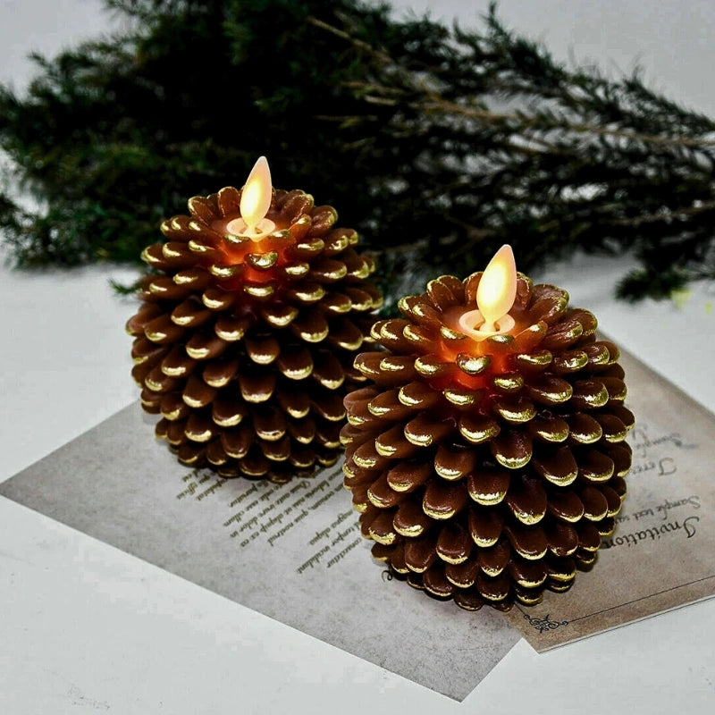ForestFlame - Mood Pine Cone Alevsiz Mum
