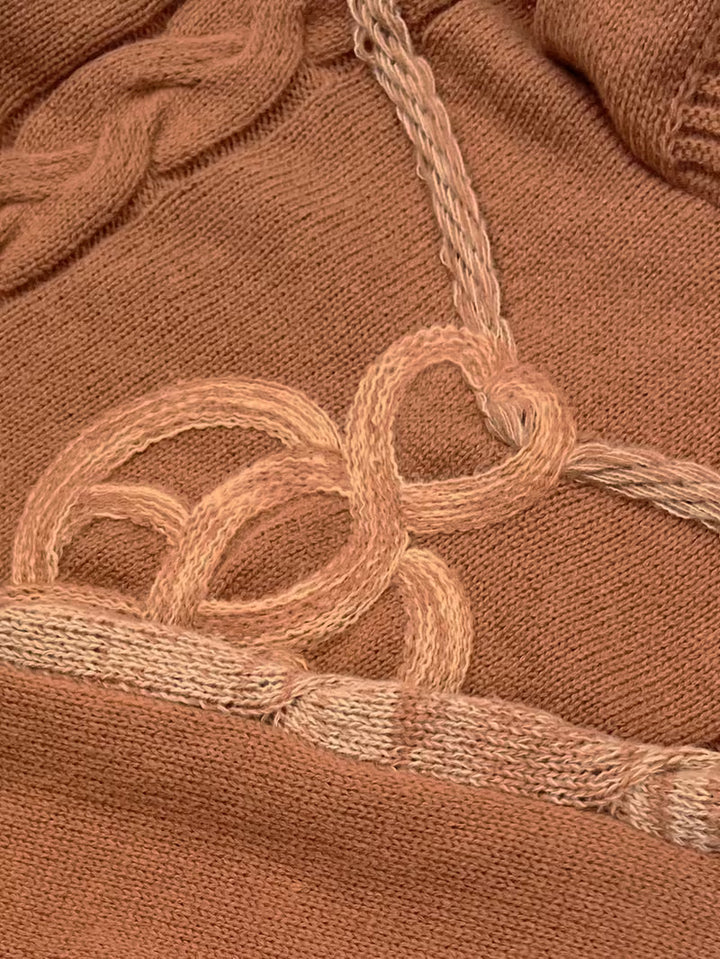 Cypriana - Kapüşonlu Zarif Örgü Kazak