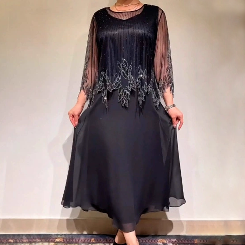 Eiriana - Zarif Midi Elbise