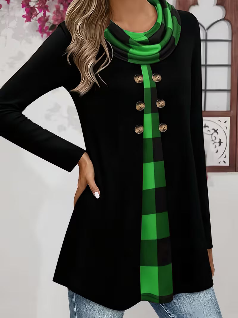 Sahar - Fırfırlı Yakalı Tişört