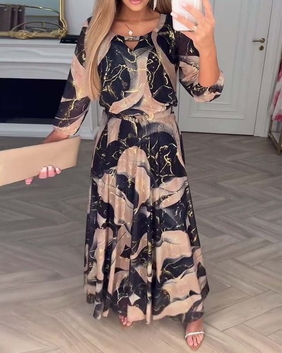 Eithne - Zarif Şifon Elbise