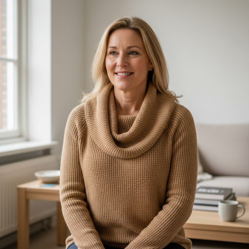 Danela - Zarif Şelale Yakalı Kazak