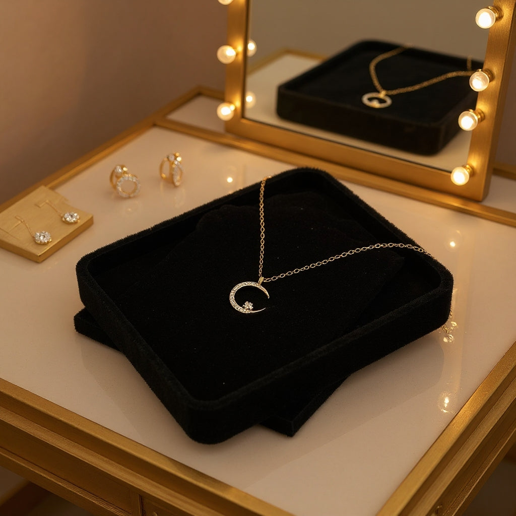 Yalessa - Ay Motifli Zarif Kolye