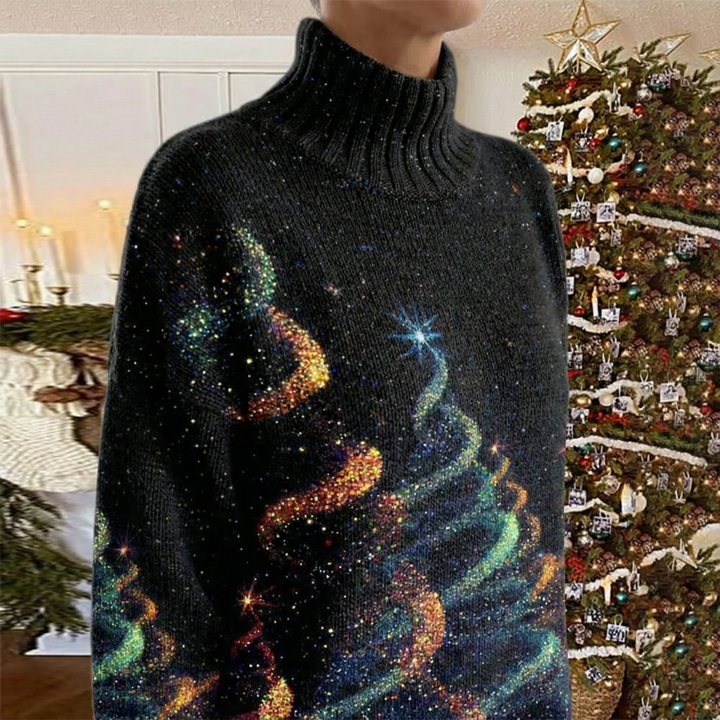 Helda - Yıldız desenli Noel kazağı