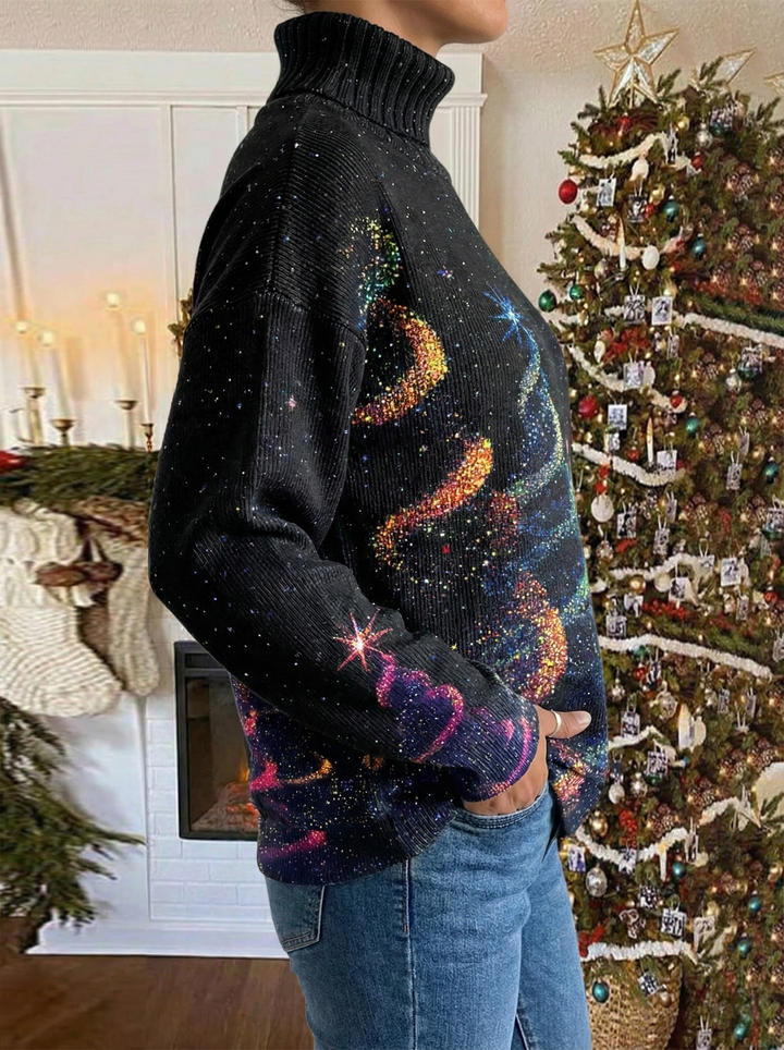 Helda - Yıldız desenli Noel kazağı