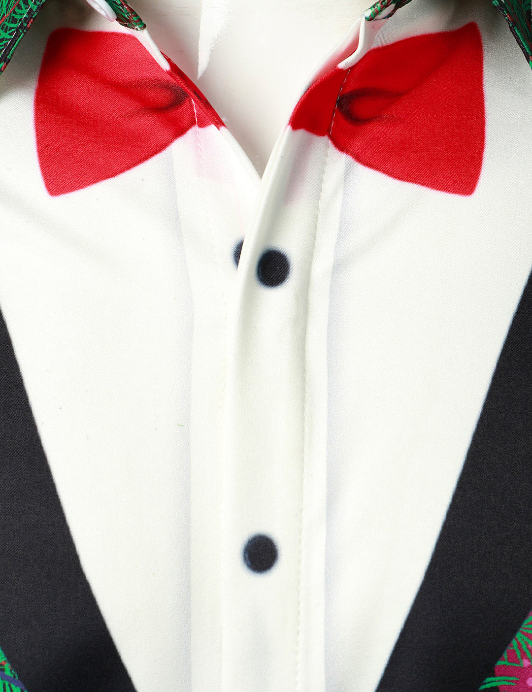 Gason - Erkekler için Noel Ağacı Kamuflaj Desenli Normal Kesim Eğlenceli Kıyafet Temalı Üst Uzun Kollu Gömlek