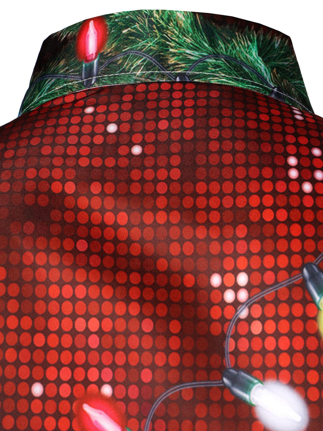 Bryce - Erkekler için Noel Eğlencesi Kıyafeti Tema Üst Tatil Düğmeli Uzun Kollu Gömlek